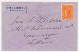 Postagent Batavia - Amsterdam 1939 : Naar Groningen - Ohne Zuordnung