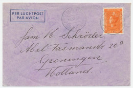 Postagent Batavia - Amsterdam 1939 : Naar Groningen - Unclassified