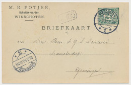 Firma Briefkaart Winschoten 1910 - Schuitenvaarder - Ohne Zuordnung