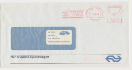 Illustrated Meter Cover Netherlands 1985 - Postalia 8033 NS - Dutch Railways - The Train Is Not So Crazy - Trains