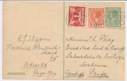 Briefkaart G. 216 / Bijfrankering Utrecht - Frankrijk 1926 - Entiers Postaux