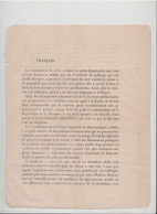 Proclamation De L'Empereur Napoléon III Le 23 Avril 1870 Qui Installe Sa Descendance Au Pouvoir Héréditaire - Historical Documents