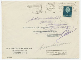 Amsterdam - Rotterdam 1957 - Vertrokken Parti - Terug Afzender - Zonder Classificatie