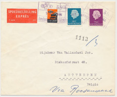 Expresse Treinbrief Amsterdam - Antwerpen Belgie 1966 - Ohne Zuordnung