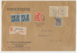 Em. Bontkraag (ongetand) Aangetekend Amsterdam - Oostenrijk 1928 - Zonder Classificatie
