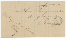 Naamstempel Ouwerkerk 1871 - Lettres & Documents