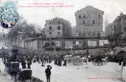 87  LIMOGES   LES GREVES DE 1905   ENTERREMENT  DE VARDELLE - Limoges
