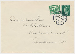 Envelop G. 26 Landsmeer - Amsterdam 1941 - Met Bijfrankering  - Entiers Postaux