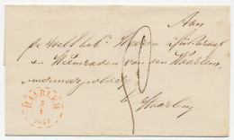 Gebroken Ringstempel : Haarlem 1857 - Lettres & Documents