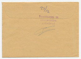 Locaal Te Leeuwarden 1970 - Straatnaam In Leeuwarden Onbekend - Zonder Classificatie