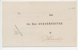 Naamstempel Wyhe 1872 - Brieven En Documenten