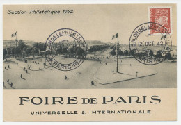 Postcard / Postmark France 1942 Stamp Fair - Sonstige & Ohne Zuordnung