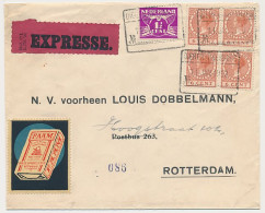 Spoorweg Expresse Poststuk Dieren Doesburg - Rotterdam 1933 - Ohne Zuordnung