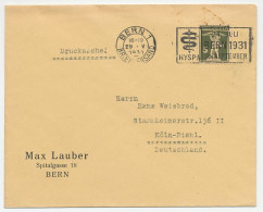 Cover / Postmark Switzerland 1931 HYSPA - First Swiss Exhibition For Health And Sport - Sonstige & Ohne Zuordnung