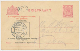 Spoorwegbriefkaart G. NS103-I E - Locaal Te Gorinchem 1920 - Postwaardestukken