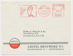 Meter Cover Netherlands 1963 Beer - Pils - Amstel - Brewery - Wijn & Sterke Drank