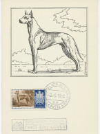 Maximum Card San Marino 1956 Dog - Great Dane - Sonstige & Ohne Zuordnung