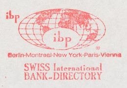 Meter Cut Germany 1988 Globe - Swiss Bank - Geografia