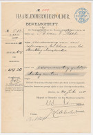 Fiscaal Stempel - Bevelschrift Haarlemmermeer Polder 1905 - Fiscale Zegels