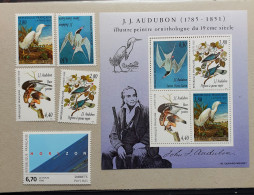 05 - 24 - Gino - France - Lot De Timbres Neufs ** Avec Bloc Audubon - Ungebraucht