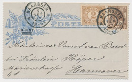 Postblad G. 8 X / Bijfr. Maarssen - Hannover Duitsland 1905 - Postal Stationery