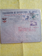 Chile Cover To Argentina.heading.basquetball Federation.1953.e7 Reg Post Late Delivery Up To 30/45 Day Could Be Less - Basketbal