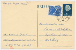 Briefkaart G. 330 / Bijfrankering Drunen - Den Haag 1966 - Entiers Postaux