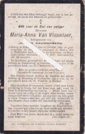 Maria-Anna Van Vlasselaer :  Schaerbeek 1866 - Evere 1905 - Images Religieuses