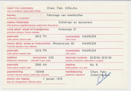 Verhuiskaart G. 44 Particulier Bedrukt Haarlem 1979 - Postal Stationery