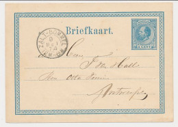 Briefkaart G. 5 Dun Papier - Zaltbommel - Belgie 1874 - Postal Stationery