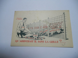 THEMES DIVERS CARTE COULEUR ANCIENNE SANS ECRITURE PUBLICITE EGRY QU'ARRIVERAIT IL SANS LA GRILLE INDUSTIEL OU COMMERCAN - Advertising