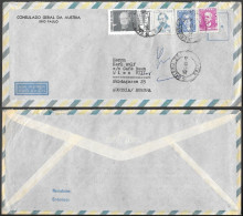 Argentina Cover To Austria 1965. Consulate Of Austria. Churchill Stamp - Storia Postale