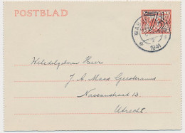 Postblad G. 21 Wassenaar - Utrecht 1941 - Entiers Postaux