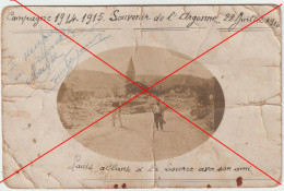 7829 Le Neufour Meuse - Soldats Première Guerre Devant Ruines WW1 1915 - LOUIS COMBAS DE THENEUILLE - Other & Unclassified