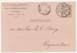 Firma Briefkaart Arnhem 1895 - Boekdrukkerij - Zonder Classificatie