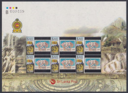 Sri Lanka Ceylon 2010 MNH MS Personalised Stamps, Stephen Smith, Indian India, Rocket Mail, Sculpture, Buddhism, Sheet - Sri Lanka (Ceylon) (1948-...)
