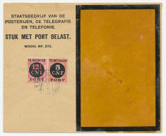 Em. Port 1924 Dienst Envelop Den Haag  - Non Classés