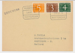 Treinblokstempel : Roosendaal - Rotterdam E 1967 - Unclassified