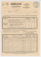 Fiscaal - Aanslagbiljet Haarlemmermeer 1872 - Fiscale Zegels