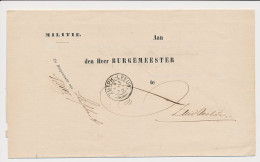 Staphorst - Trein Takjestempel Zutphen - Leeuwarden 1872 - Brieven En Documenten