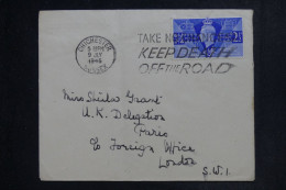 GRANDE BRETAGNE - Enveloppe De Chichester Pour Paris En 1947 - L 153102 - Covers & Documents