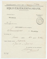 Aalsmeer 1907 - Kwitantie Rijksverzekeringsbank - Unclassified