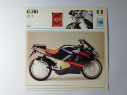 GILERA 125 CX 1991 Italie Fiche Technique Moto - Deportes