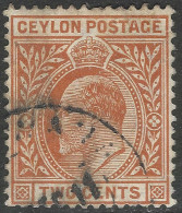 Ceylon. 1910-11 KEVII. 2c Used. SG 292. M5144 - Ceylan (...-1947)
