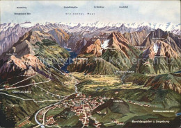 71959706 Berchtesgaden Und Umgebung Relief Panoramakarte Berchtesgaden - Berchtesgaden