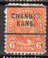 KS-139; USA Precancel/Vorausentwertung/Preo; CHANUTE (KS), Type 703 - Vorausentwertungen