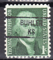 KS-106; USA Precancel/Vorausentwertung/Preo; BUHLER (KS), Type 841 - Vorausentwertungen