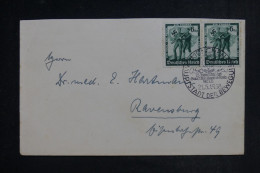 ALLEMAGNE - Oblitération Temporaire De München Sur Enveloppe Pour Ravensburg En 1937 - L 153103 - Lettres & Documents