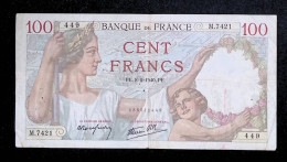 Billet, France, Sully, Cent, 100 Francs, 8-2-1940, 2 Scans, Frais Fr 1.95 E - 100 F 1939-1942 ''Sully''