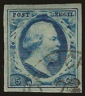 Nederland      .  NVPH   .   1 (2 Scans)  .   1852  .  O      .     Cancelled - Used Stamps